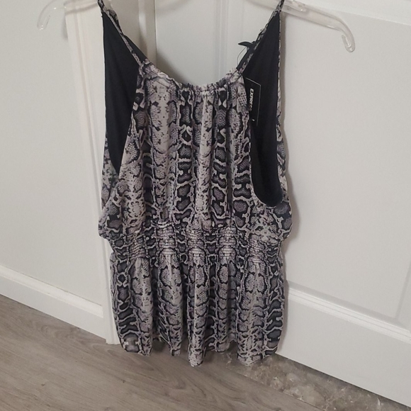 Snakskin pattern top M - Picture 1 of 3